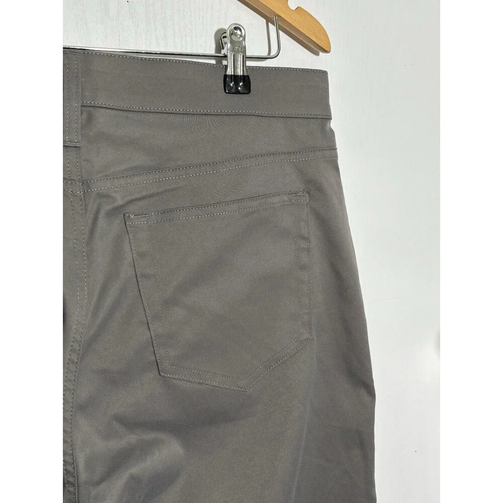 J.Crew Tech Pants Mens 33 30 Gray Slim Fit Flex Chino 5 Pocket Flat Front New